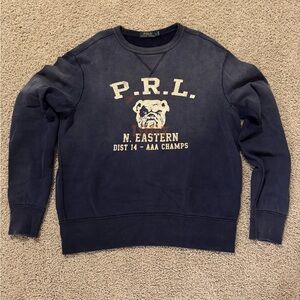Polo Ralph Lauren Navy Graphic Crewneck Sweater